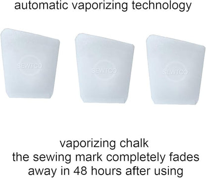 Super Concentrated Crystal Chalk - 50 Pack, Marks Over 20,000 Inches - Best Tailor Chalk for Fabric by SEWTCO