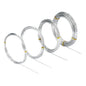 4 Pcs Aluminum Craft Wires, 3mm*10m, 2mm*5m, 1.5mm*5m, 1mm*5m, Bendable Craft Wire for Sculpting Armature DIY Jewelry Making (Silver)