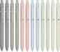 12 Pcs Gel Pens 0.5mm Quick Dry Black Ink Pens Fine Point Smooth Writing Pens, Cute Office and School Supplies Gifts for Women Teacher Students (12 Pcs Morandi Gold and Silver)