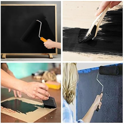 Chalkboard Paint White Chalk Board Paint for Wood, Metal, Glass, Wall, Plaster Boards Sign, Frame Any Surface White Matte Finish, Acrylic Non-Toxic, Quick-Dry - 250g, 9oz, Cover 35 sf