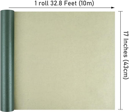 NESCCI Dark Green Matte Wrapping Paper,Solid Color Pearly-Lustre Paper-3 Roll,17 Inches X 32.8 Feet Per roll.Gift Wrapping Paper,Perfect for Wedding,Valentine's Day,Birthday, Christmas,Baby Shower