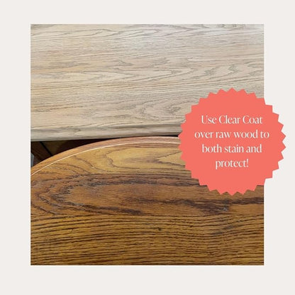 Clear Coat - Eco-Friendly Clear Satin Sheen Top Coat for Chalk Style Furniture Paint, Very Durable, Non Yellowing, Waterproof Sealant for High Traffic Furniture - Indoor/Outdoor - (4 oz)