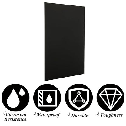 CYEAH 3 Pcs Anodized Aluminum Sheets Metal, 11.8 x 7.8 inch Metal Plates Engraving Blanks, 1 mm Thin Black Aluminum Plates Engraving Blanks for Laser Engraving, Crafting, Decoration