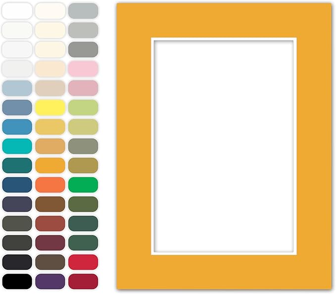 Poster Master Butterscoth Matboard – 4-Ply Acid-Free Picture Mat Board with 45° Beveled Cut, Made in USA, Custom Cut to Any Size, 1/16" Thickness for Framing & Displays