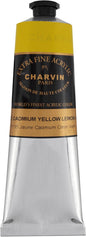 Charvin Extra Fine Professional Artist Acrylic Paint Colors, Nature Themed Hues, 150ml Cadmium Lemon Yellow Genuine