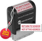Return to Sender Stamp, Wrong Address Return to Sender Rubber Stamp, self Inking Rubber Stamp -Red Ink-with More Impressions, Designed with Advanced Technology by Executive Supplies