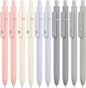 10PCS Gel Pens Black Ink Fine Point Pens With Smooth Writing, School Office Supplies, Christmas Anniversary Birthday Gifts for Men Women, Quick Dry Pens For Journaling, Nurse Aesthetic Pen (Morandi)