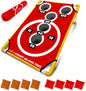 SWOOC Games - Coney Island Toss™ - Arcade Style Cornhole Board Set w/Carrying Case & 15+ Games - Corn Hole Games for Adults - Kids Bean Bag Toss Game - Kids Cornhole Set w/Bags - Outdoor Yard Games