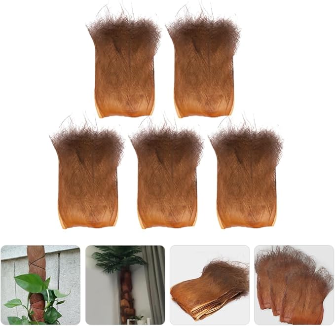 VOSAREA 5 Sheets Fake Tree Barks Coconut Bark Decoration Garden Background Bark for Crafts Garden Decor