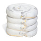 PIG Oil Boom - Oil-Only Absorbent Boom - 4 Pack - 5" x 10' Boom - Absorbs up to 6 gallons per Boom - BOM405