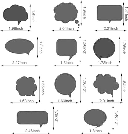 YKW 11PCS Multi-Shape Speech Bubble Chat Cutting Dies, DIY Paper Craft Cutting Dies for Scrapbooking Card Making Journal Decoration and Paper Art Perfect for Craft Enthusiasts and Kids Metal Die Cuts