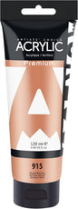 AUREUO Royal Bronze Acrylic Paint, 4 Fl Oz / 120ml Single Tube, Acrylic Metallic Paint for Canvas, Rocks, Wood, Ceramic, Fabric - Art Supplies for Beginners, Professionals, Artists