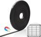 Magnetic Tape Roll Thin Strip, 1/5 Inch x 33 Feet Magnet Tape Line for Classroom Office, Magnetic Boarders for Witeboard (Black)