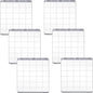 6 Pieces Stamp Block Clear Acrylic Stamping Blocks Tools Set with Grid Lines for DIY Crafts Scrapbooking Card Making Ornaments Stamping Projects