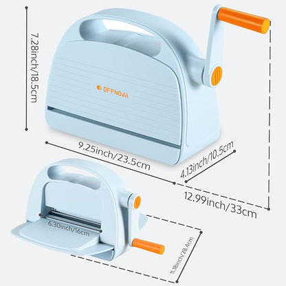 OFFNOVA Die Cutting and Embossing Machine, 6" Opening, for Dies and Embossers, Card Making and Scrapbooking Supplies Tools, Perfect for Invitations, Birthday Cards, Greeting Cards