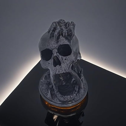 Skull Dice Tower Dungeons and Dragons RPG abletop Roleplaying Game Jail D&D (Random 7PCS D20 Dice Set Included) Black
