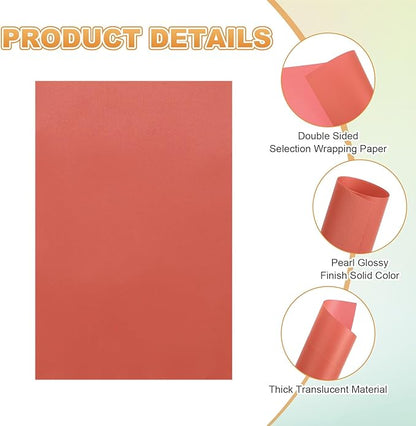 MECCANIXITY 100 Sheet Colored Vellum Paper 4" x 6", 100gsm Translucent Printable Vellum Sheets for Printing Wedding Invitations Inkjet Laser Printer, Deep Red