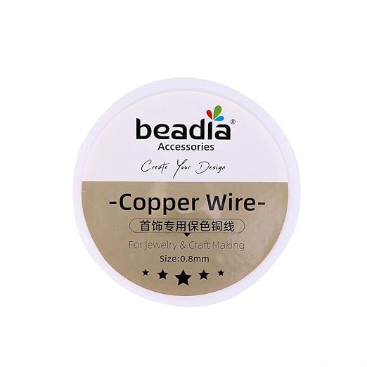 Gold Copper Wire 0.8mm Bead Cord for Bracelet Necklace Charm Beading Jewelry Making 9yard