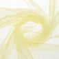 MECCANIXITY Iridescent Sheer Organza Fabric, 2 Yards x 59 Inches Solid Holographic Shiny Fabric Organza Cloth for Wedding, Curtains, Costume, Photo Background, Gradient Yellow