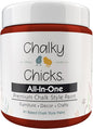 Chalky Chicks All-in-One Chalk Paint for Furniture or Cabinet - 4 Fl Oz - Matte Finish Poison Apple (Dark Red) for Metal, Wood Furniture Paint - No Sanding All-in-One for Home Decor & Crafts, USA Made