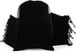 Velvet Drawstring Jewelry Bag, 50Pcs Black Dice Bag, 7x10 Tarot Card Holder, Or Wrapping Halloween Party Favors, Small Bussiness, Toys, Board Game