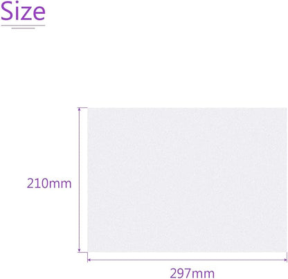 DMiotech 4Pcs Color Correction Gel Light Filter Overlay Transparent Plastic PVC Sheets Matte Translucent for Photo，Film,Video