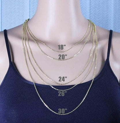 ALEXCRAFT Wholesale 12 PCS Gold Plated Brass Flat Cable Chain Finished Necklace Chains Bulk for Jewelry Making(20 Inch(2MM))