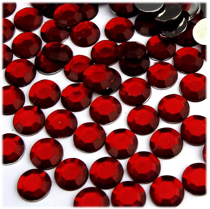 The Crafts Outlet 144pc Rhinestones Round 10mm - Flatback Royal Blue RBL