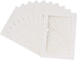 Pack of TEN 8x10 Mats Bevel Cut for 5x8 Photos - Acid Free Textured White Precut Matboards For Pictures, Photos, Framing - 4-ply Thickness