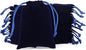 Velvet Drawstring Jewelry Bag, 50Pcs Blue Coin Pouch, 3x4 Dice Bag, for Small Jewelry, Wrapping Halloween Party Favors, Small Bussiness, Pendents, Bracelet, Customers