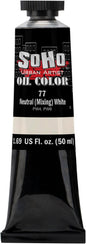 Soho Urban Artist Oil Paint - Neutral White (Mixing), 50 ml Tube - Best Valued Oil Colors for Painting, Excellent Pigment Load