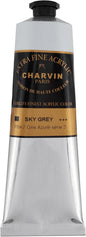 Charvin Extra Fine Professional Acrylic Paint - Sky Grey, 150ml Tube, Triple-Milled, Lightfast Pigments, Open Stock Artist Acrylic Paints in Nature-Inspired Hues
