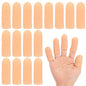 PATIKIL Gel Finger Cots 2"x0.67", 20 Pcs Silicone Finger Protector Support Finger Sleeve Cushions Thumb Protector Cover Fingertip Caps Gloves for Finger Cracking, Beige