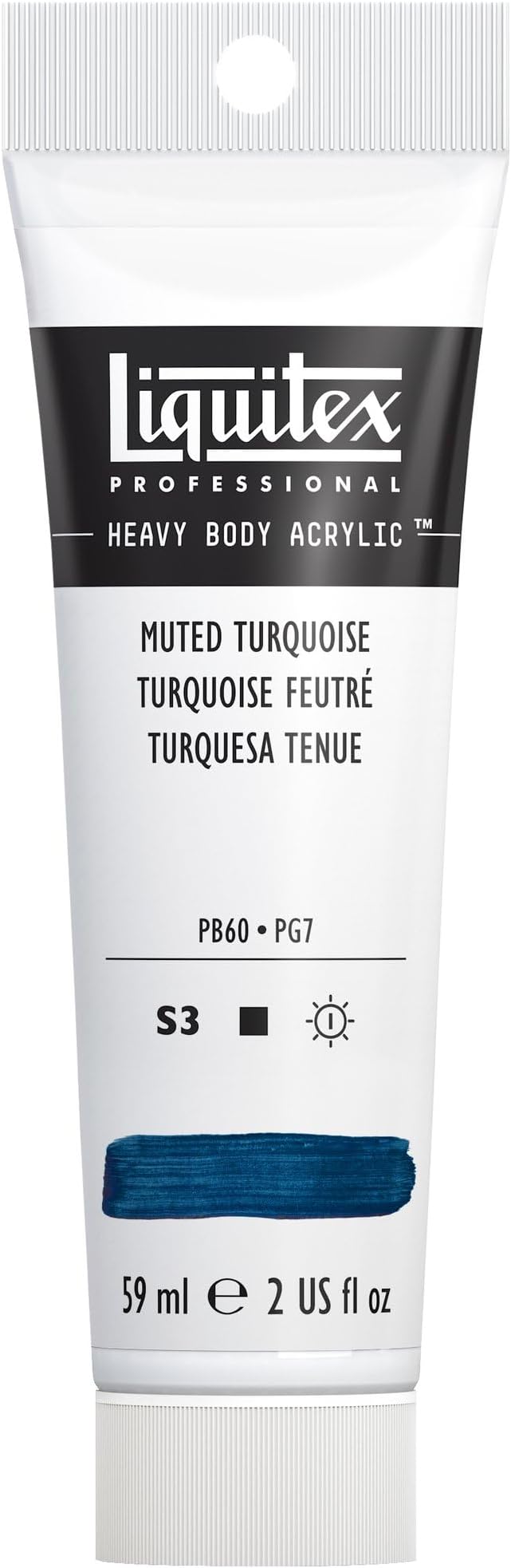 Liquitex Professional Heavy Body Acrylic Paint, 2-oz (59ml) Tube, Muted Turquoise