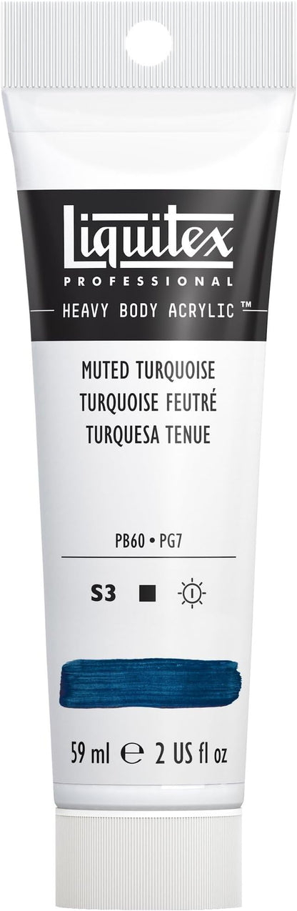 Liquitex Professional Heavy Body Acrylic Paint, 2-oz (59ml) Tube, Muted Turquoise