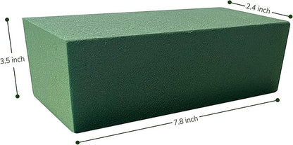 Mindful Design 6-Pack Floral Foam Blocks Dry & Wet for Fresh and Artificial Flowers, 7.8” L x 3.5” W x 2.4” H – Ideal for Weddings, Birthdays, Home, Office, and Garden Decor