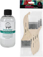 Jerry's Artarama InstaVar™ Gloss Picture Varnish & Varnish Brush Sets - Perfect for Varnish Paintings, Artists, Professionals, Restoration, & More! - 8.4oz Bottle w/ Set of 6 Brushes