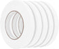 Double Sided Foam Tape 0.39In x 16.5FT 5 Pack, Mounting Tape Heavy Duty, Strong Adhesive Weatherproof Seal Strips for DIY Craft Picture Poster, Car & Gap Filling Mountings, Home Office Decor (White)