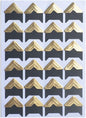 10 Sheet (240-pack) Photo Corners Self Adhesive Photo Foto Corner Stickers for Scrapbooking Personal Journal (Style2-10sheet Gold)