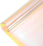 MECCANIXITY Holographic Clear PVC Vinyl Film Holographic PVC Fabric Waterproof Dichroic Film 12 x 48 Inch for Handbags Bows Earrings DIY Craft,Transparent