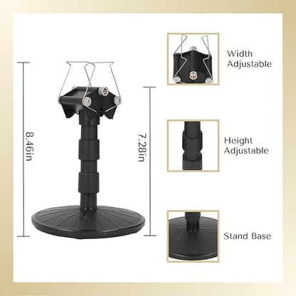 Spray Work Painting Stand Set, Adjustable Height Adjustable Spring Width Painting Turn Table Stand, Spray Painting Stand Base for DIY Model Car