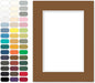 Poster Master Aged Oak Matboard – 4-Ply Acid-Free Picture Mat Board with 45° Beveled Cut, Made in USA, Custom Cut to Any Size, 1/16" Thickness for Framing & Displays