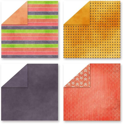 Boho Scrapbook Paper Vintage Flower Pattern Papers Pad 12×12,24 Sheets Double-Sided Bobo Floral Scrapbooking CardStock Paper Pad for Holiday Cardmaking DIY Origami Papers.