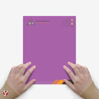 8.5 x 11" Violet Color Paper Smooth, for School, Office & Home Supplies, Holiday Crafting, Arts & Crafts | Acid & Lignin Free | Regular 20lb Paper - 100 Sheets
