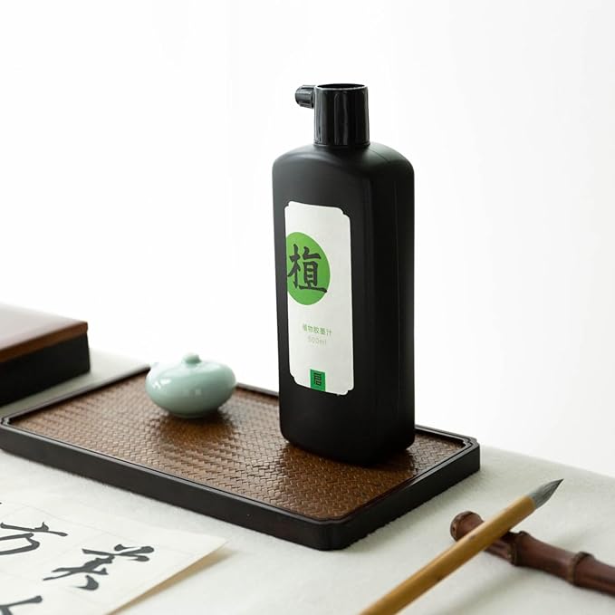 Calligraphy and Sumi Liquid Ink, Odorless Chinese Ink for Calligraphy & Drawing, Black Sumi Ink for China Brush and Japanese Kanji (Odorless 8.8 OZ/ 250ml)