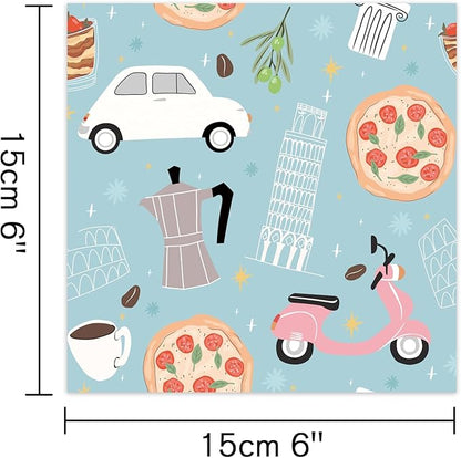 48 Sheets 24 Designs Scrapbook Paper Pad, 6"×6" Single-Sided Decopodge Craft Cardstock Paper,Scrapbooking DIY Decorative Background Cardmaking Supplies.Cactus&Cartoon