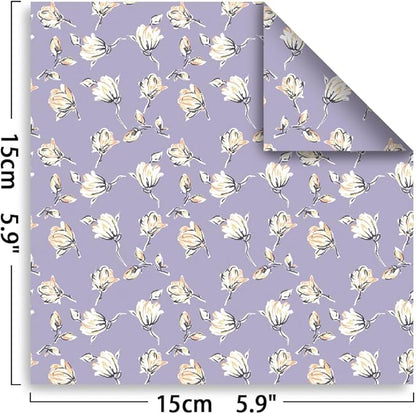 Origami Paper Kit Dobule Sided 100 Sheets 100 Colors 6 Inch Japanese Chiyo Square Easy Fold Arts Crafts DIY Handwork Origami Papers Beginner Solid Color Flower