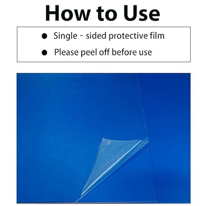 10Pcs Blue Anodized Aluminum Sheet 5" x 7" x 1/32" (0.8mm) Corrosion-Resistant Metal Plates for Laser Engraving, DIY Crafting, Sign Making, Home Decor