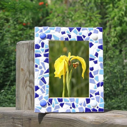 1.1LB Irregular Ceramics Mosaic Tiles, Mosaic Pieces Stones for DIY Mosaic Making Craft Hobby Arts Home Wall Decoration (Gold)