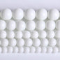 8MM Natural Stone White Porcelain Agate Beads Round Loose Stone Beads for Jewelry and Bracelets Making 90pcs 2 Strands 32"